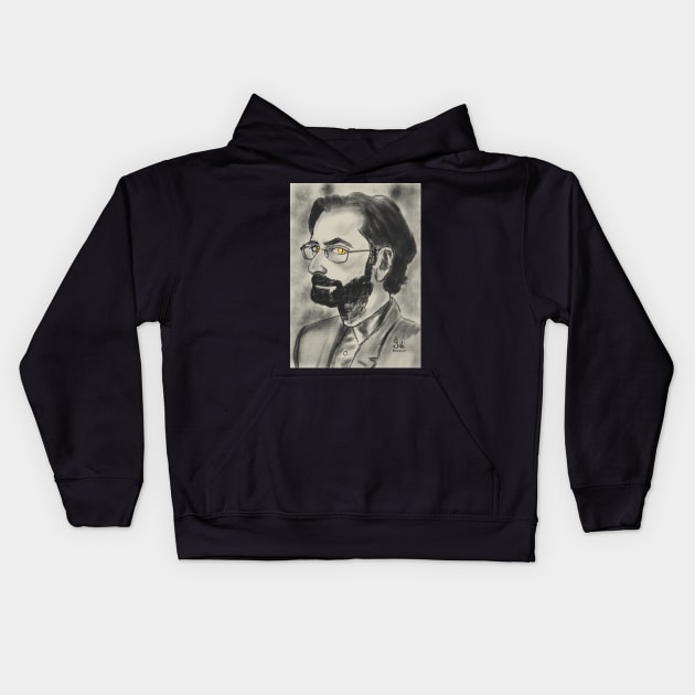 Crowley - David Tennant Kids Hoodie by AC Salva